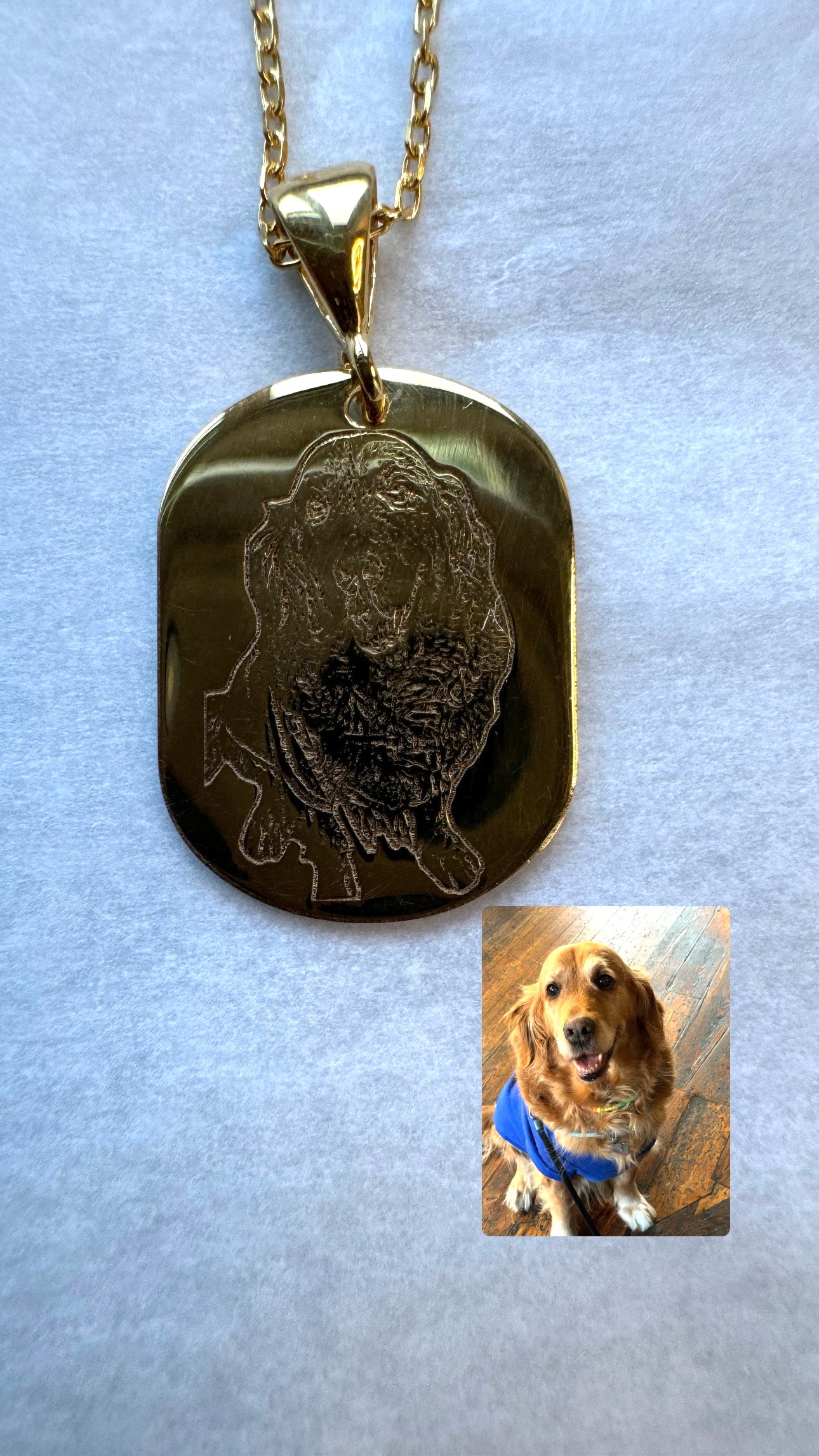 Custom Gold-Plated Dog Pendant | Everyday&Co Jewellery Designs