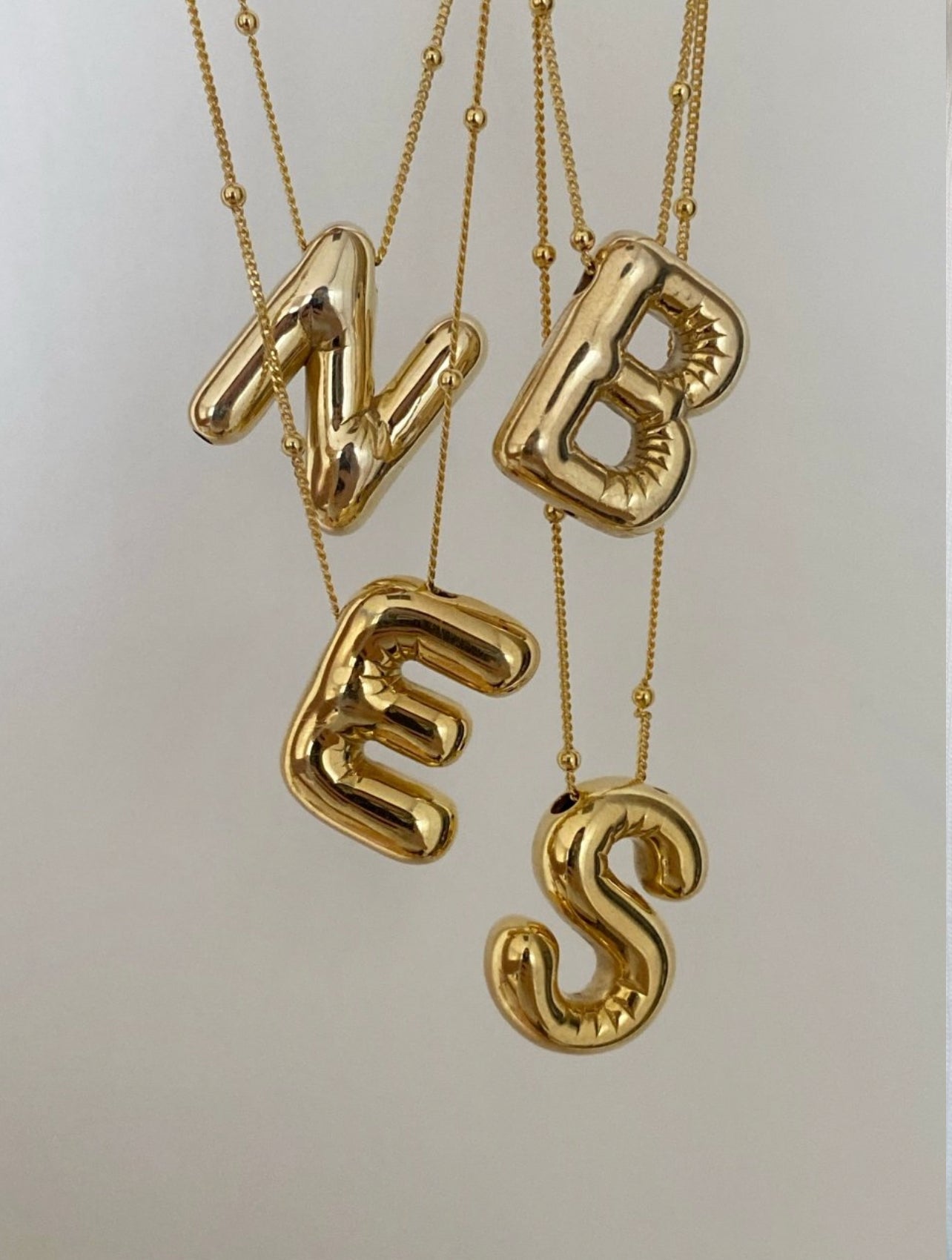 Balloon Letter Necklace | Everyday&Co Jewellery Designs