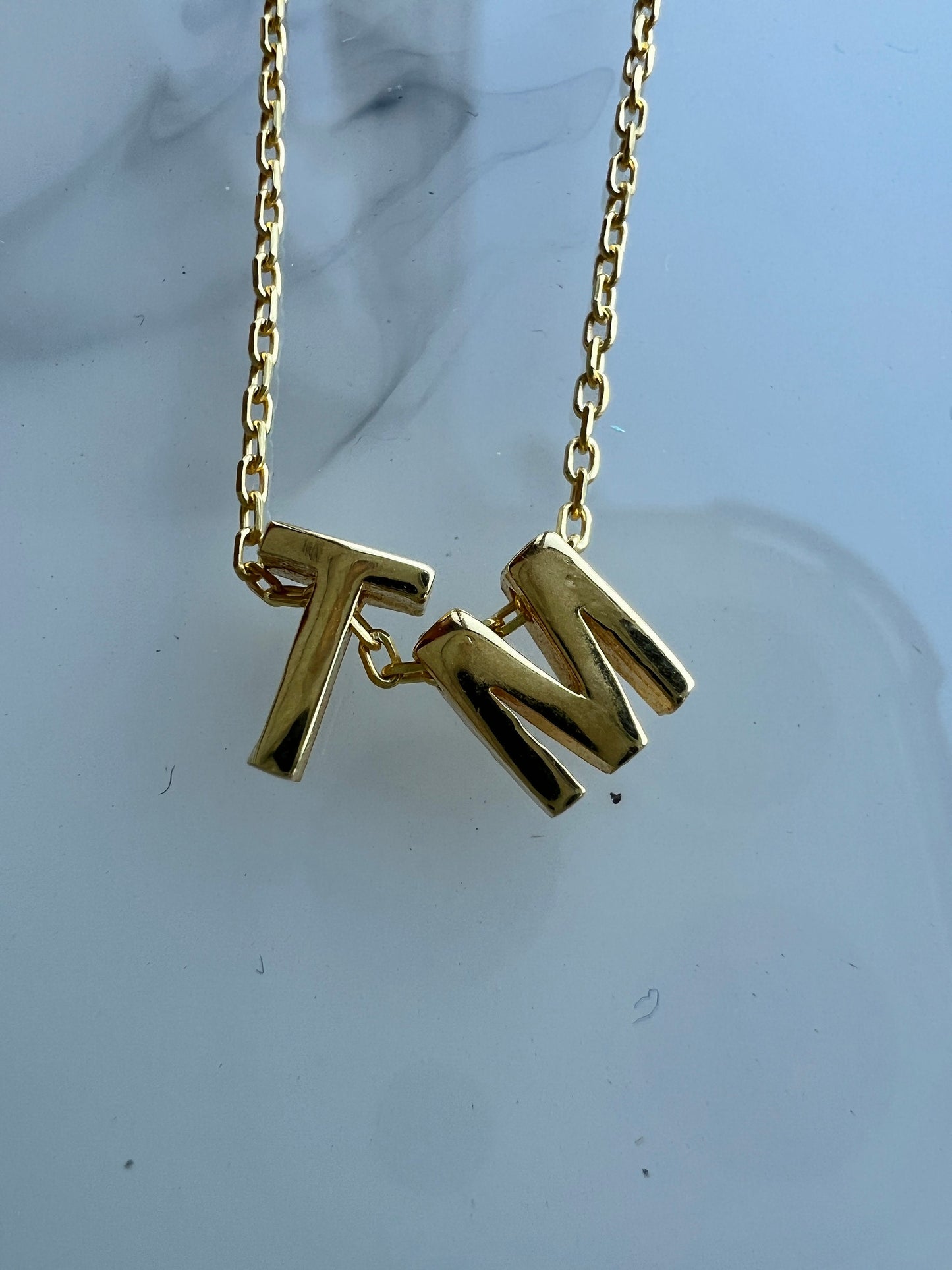 Initial Necklace| Tiny Gold Letter Necklace| Gold initial necklace| Name Necklace| Personalized bridesmaids jewelry| Letter charm necklace