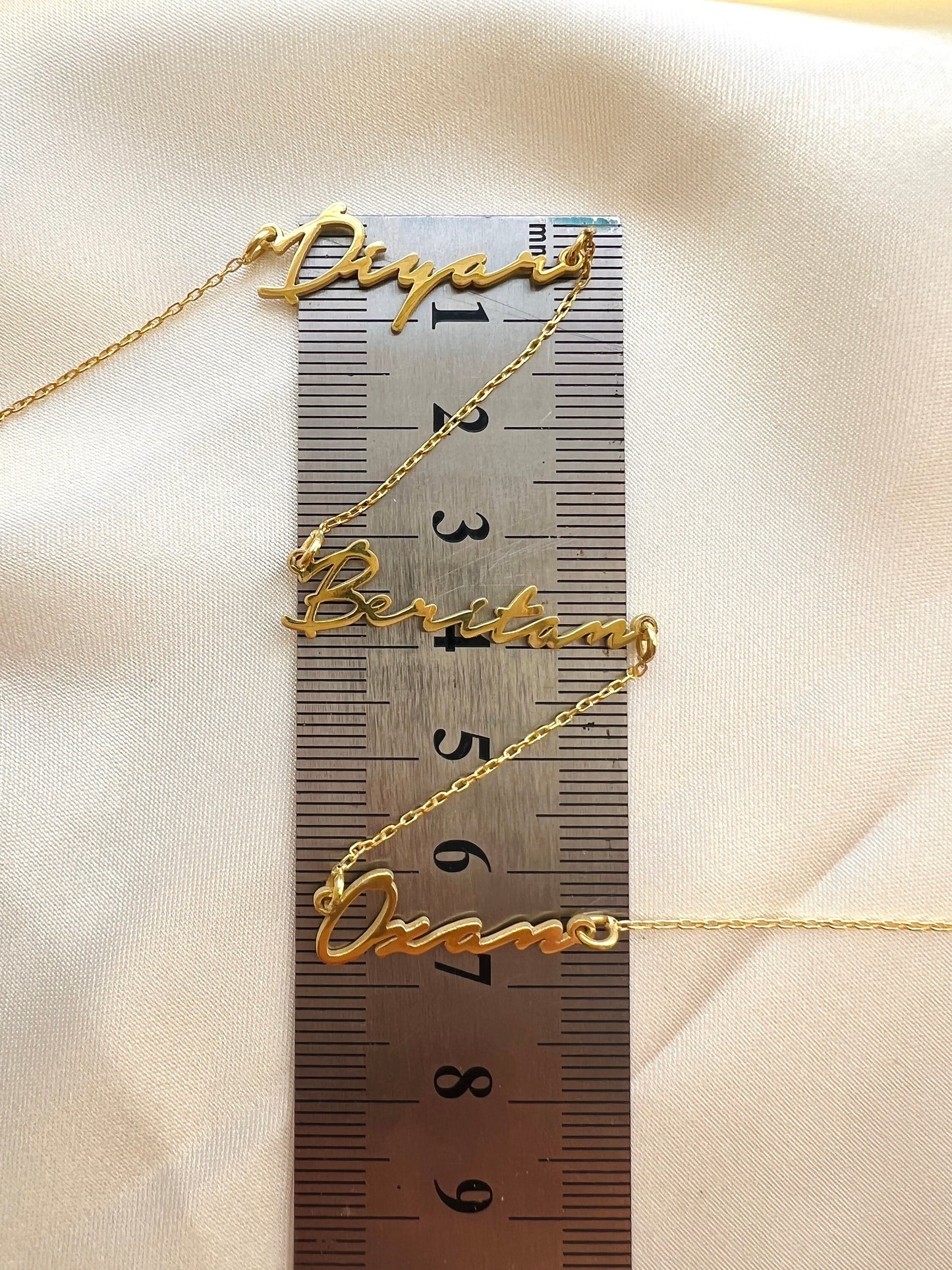 Personalized Gold Multiple Name Necklace | Children Names Necklace | Family Necklace | 3 Names Necklace | Couple Necklace |Two Name Necklace