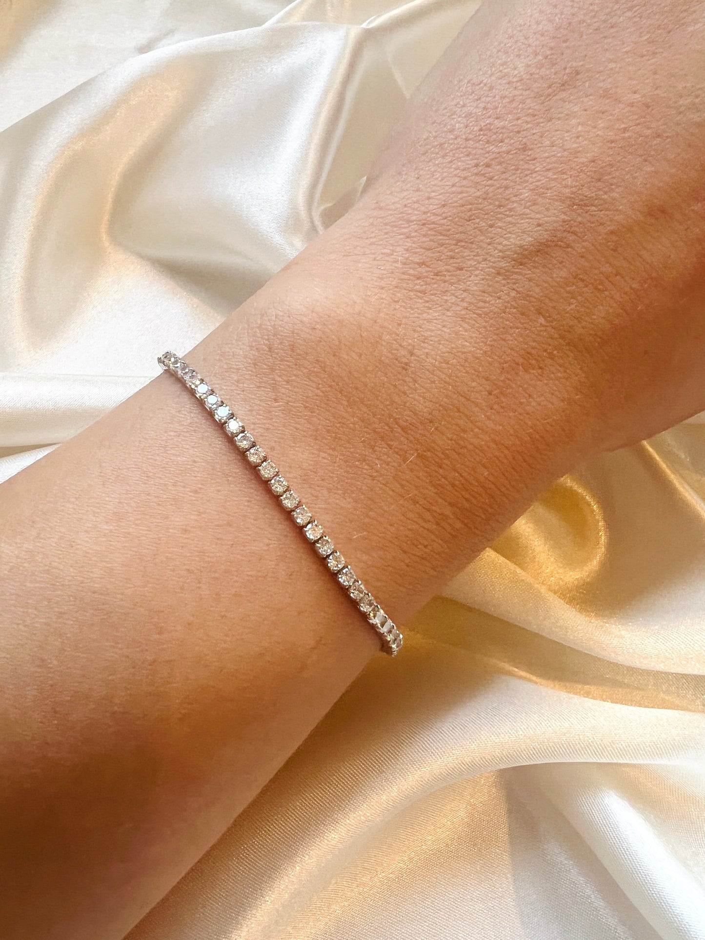 CZ Tennis Silver Bracelet | Everyday&Co Jewellery Designs