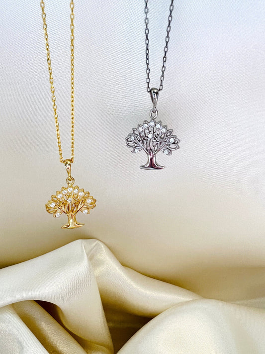 Gold Tree Of Life Necklace| Family Tree Of Life Pendant| Tree Of Life Charm Necklace in Silver| Tree Pendant Charm| Family Tree Pendant