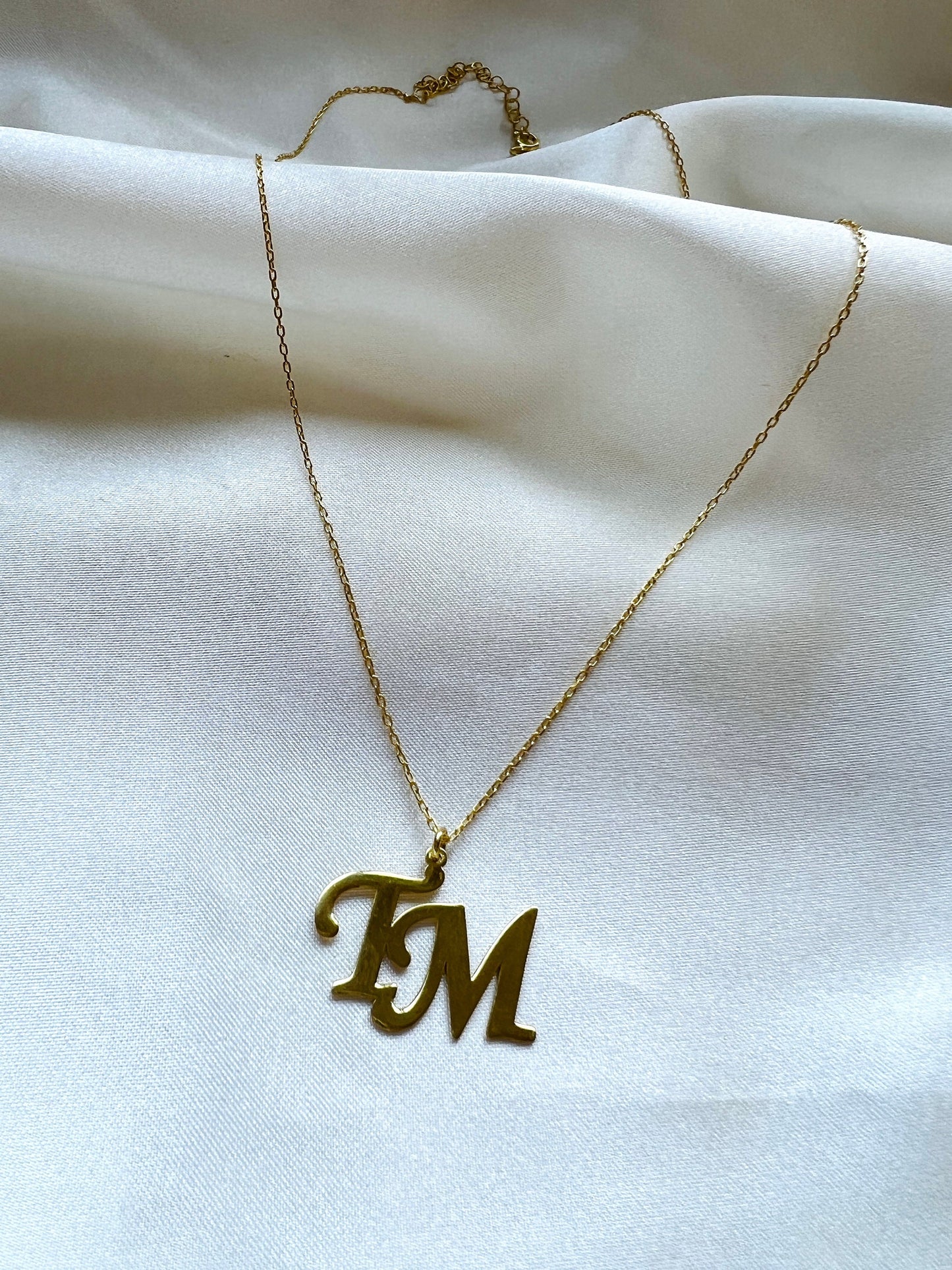 Double Initial Necklace| Couple Necklace| 2 initial necklace| Custom Two Letter Necklace| Couple Necklace| Friendship Necklace|