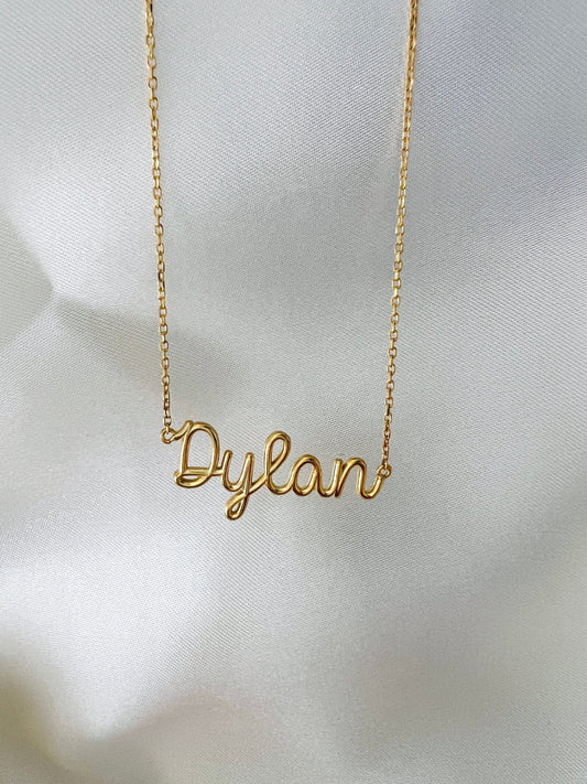 Wire Name Necklace in Gold| Silver Name Jewelry| Dainty Name Necklace| Kids Name Necklace| Personalized Name Jewelry| Custom Word Necklace