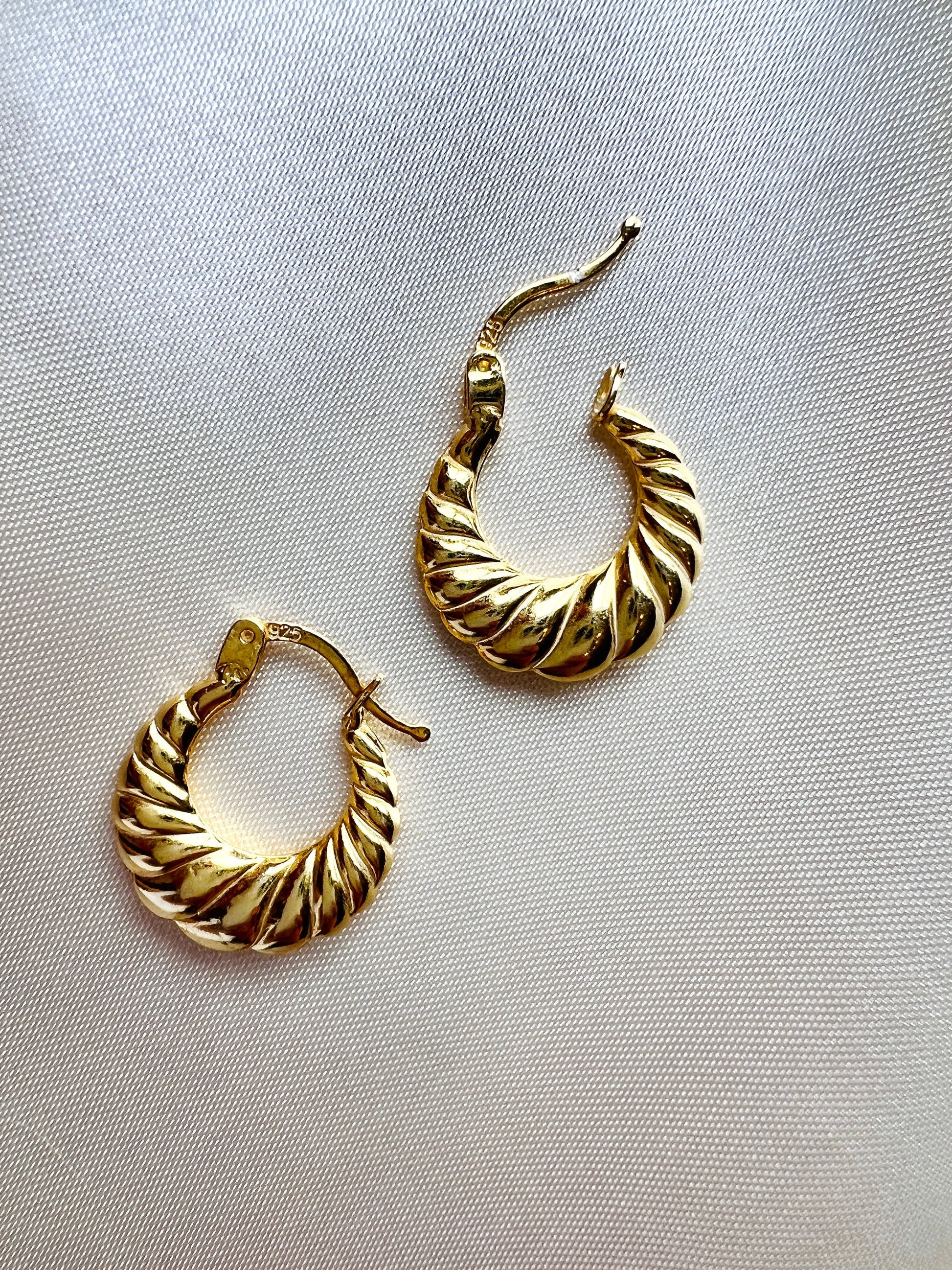 Dainty Gold Hoop Earrings | Everyday&Co Jewellery Designs