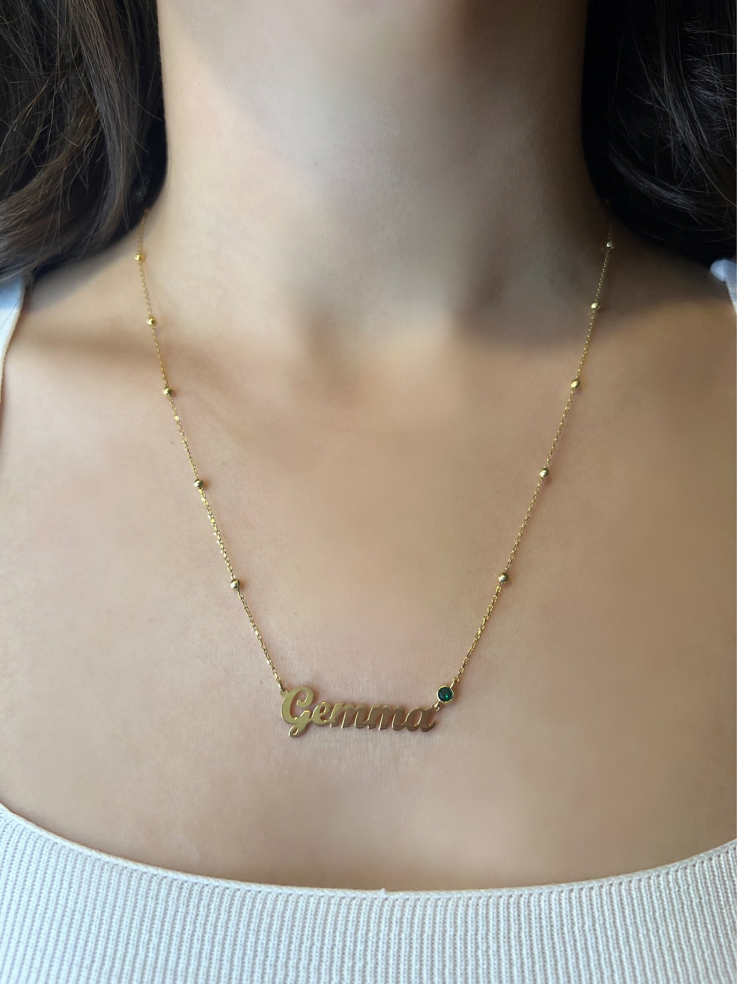 Custom Name Birthstone Necklace | Everyday&Co Jewellery Designs