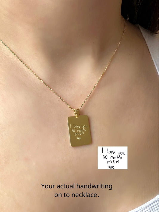 Custom Handwriting Necklace | Everyday&Co Jewellery Designs