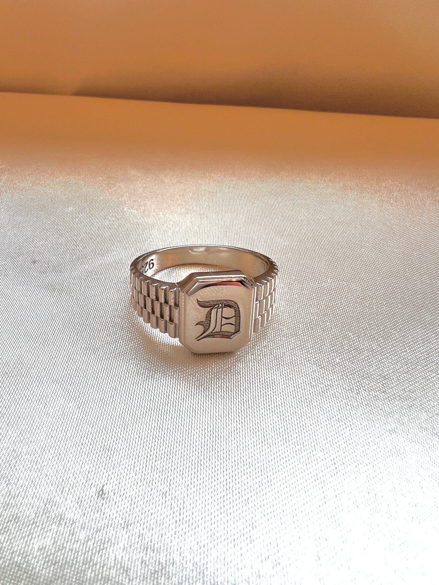 Initial Ring Men| Pinky Finger Ring| Index Finger Ring| Letter Ring Men| Personalized Jewelry For Men|Signet Ring Men and Women|Unisex Rings