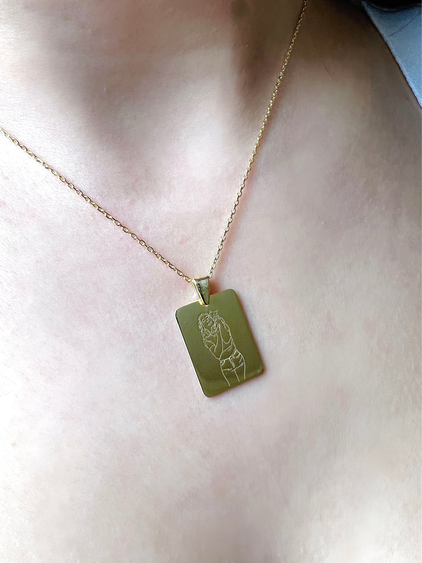 Custom Photo Gold Pendant | Everyday&Co Jewellery Designs